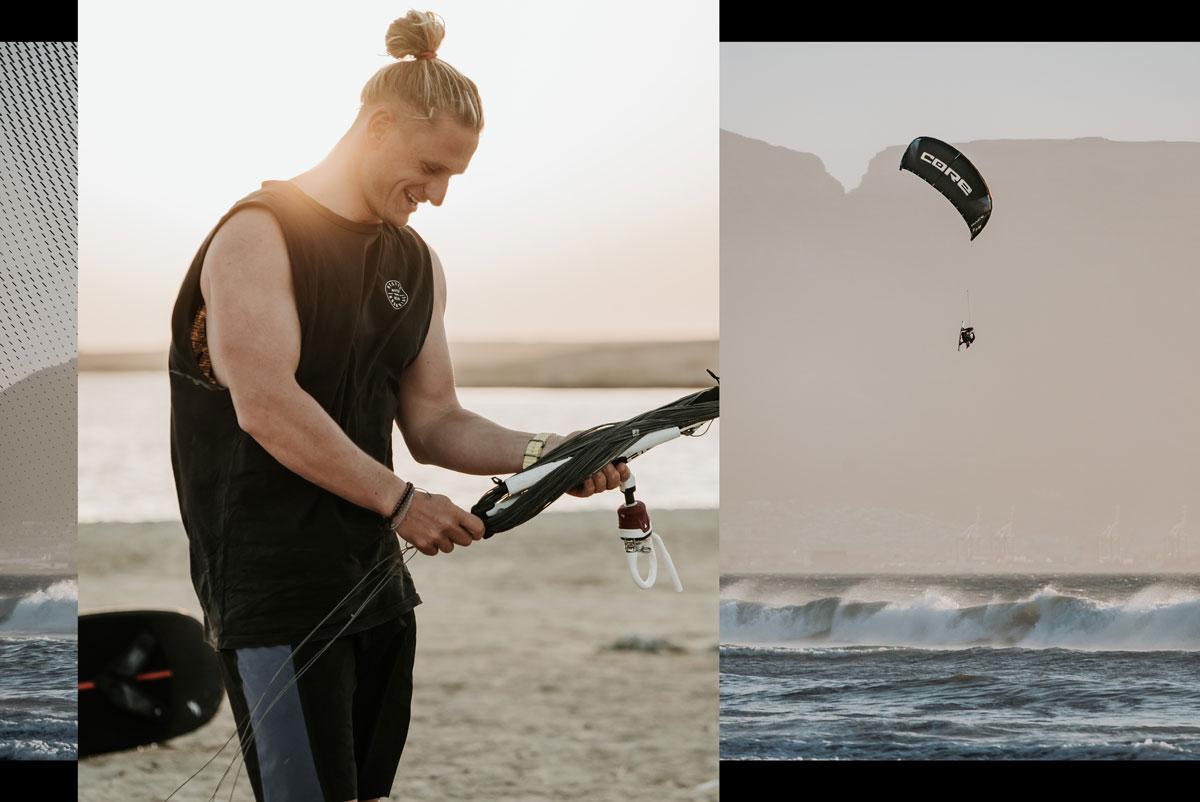 CORE Pro Rider Giel Vlugt + Pace Pro Kite + Sensor 4 Pro Bar