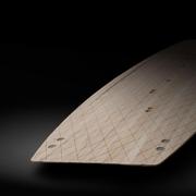 Paulownia Wood  - gefräste 3D-Konturen